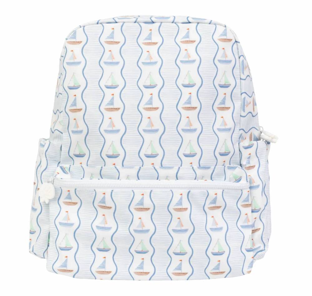 NEW APPLE OF MY ISLA women's small backpack in sailboats